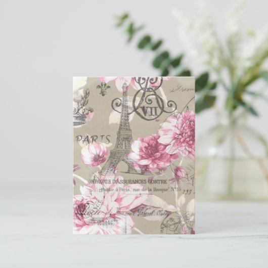 Farele eiffel tower Paris Kaart (Staand voorkant)