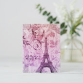 Farele eiffel tower Paris Kaart (Staand voorkant)