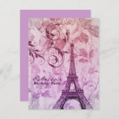 Farele eiffel tower Paris Kaart (Voorkant / Achterkant)