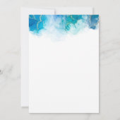 Farewell 2007 Blue Digital Invitation Kaart (Achterkant)