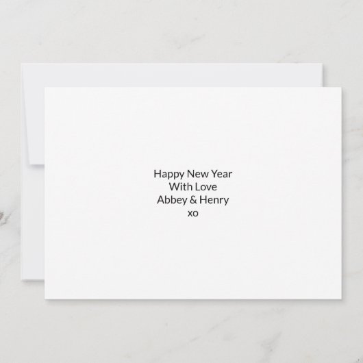 Farewell 2020 Modern Font Cocktail Kaart (Achterkant)