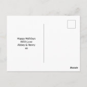 Farewell 2020 Prettige feestdagen Modern Font Cock Briefkaart (Achterkant)