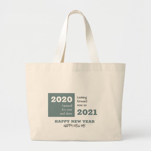 FAREWELL 2020 | Vooruitblik 2021 | Nieuw jaar Grote Tote Bag (Voorkant)