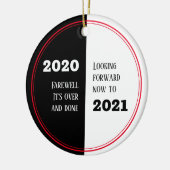 FAREWELL 2020 | Vooruitblik 2021 | Nieuw jaar Keramisch Ornament (Links)