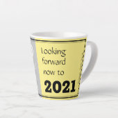 FAREWELL 2020 | Vooruitzending 2021 | Nieuwjaar gr Latte Mok (Rechterhoek)