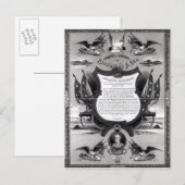 Farewell Adres van Generaal Robert E. Lee Briefkaart (Voorkant / Achterkant)