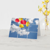 Farewell Balloons Kaart (Gele Bloem)