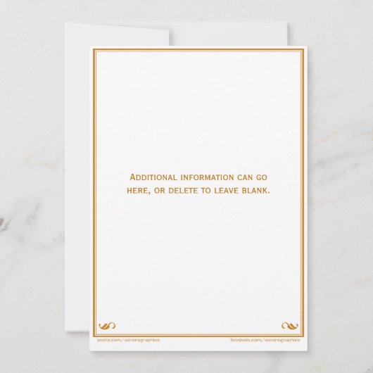 Farewell Celebration Going Away Invitation Navy Kaart (Achterkant)