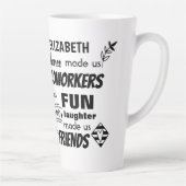 Farewell Cowerker Boss - we zijn Friends Custom Latte Mok (Rechts)