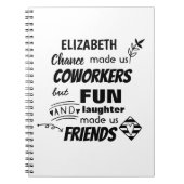 Farewell Cowerker Boss - we zijn Friends Custom Notitieboek (Voorkant)