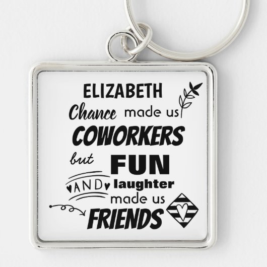 Farewell Cowerker Boss - we zijn Friends Custom Sleutelhanger (Voorkant)