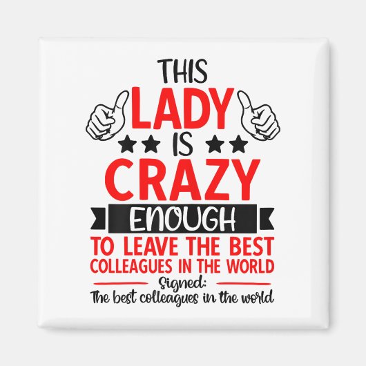 Farewell Coworker Leaving Job, Coworker Going Away Magneet (Voorkant)