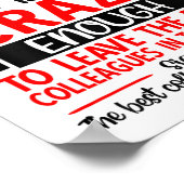 Farewell Coworker Leaving Job, Coworker Going Away Poster (Hoek)