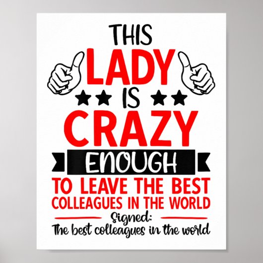 Farewell Coworker Leaving Job, Coworker Going Away Poster (Voorkant)