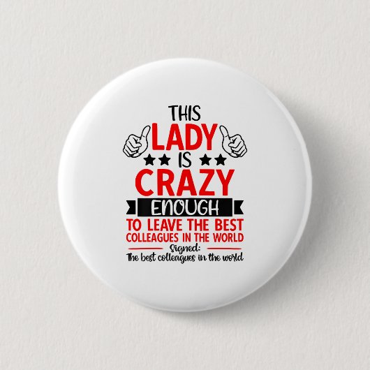 Farewell Coworker Leaving Job, Coworker Going Away Ronde Button 5,7 Cm (Voorkant)