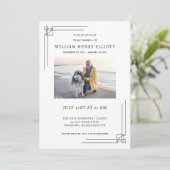 Farewell Funeral Service: viering van Life Photo F Kaart (Staand voorkant)