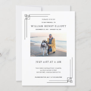 Farewell Funeral Service: viering van Life Photo F Kaart