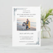 Farewell Funeral Service: viering van Life Photo F Kaart (Staand voorkant)