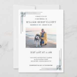 Farewell Funeral Service: viering van Life Photo F Kaart