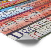 Farewell gedicht door Jorge Luis Borges Poster (Hoek)