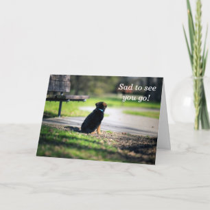 Farewell German Shepherd card Kaart