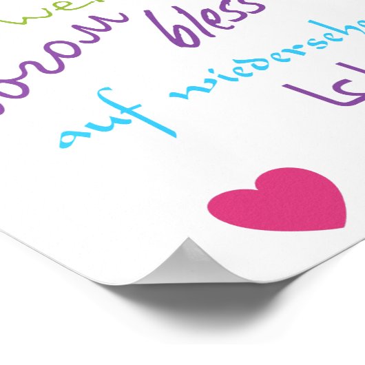 Farewell Goodbye Leaving Party Poster (Hoek)