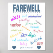 Farewell Goodbye Party Poster (Voorkant)