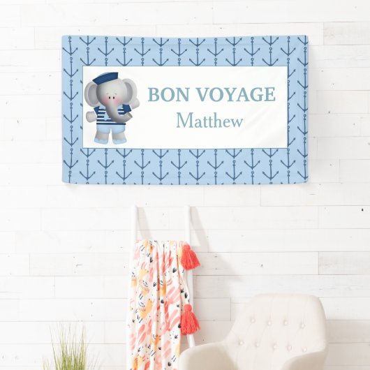 Farewell Goodbye Sailor Anchor Party Banner (Insitu)