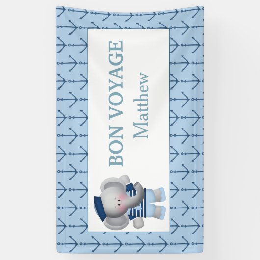 Farewell Goodbye Sailor Anchor Party Banner (Verticaal)