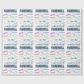 Farewell Goodbye vertrekt Cadeaupapier (Vlak)