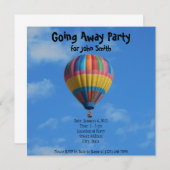 Farewell/Goway Party Invitation Kaart (Voorkant / Achterkant)