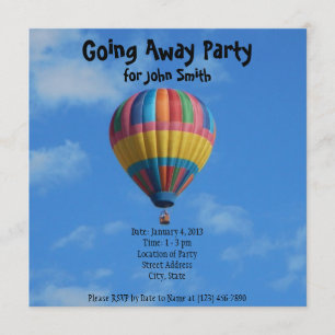 Farewell/Goway Party Invitation Kaart