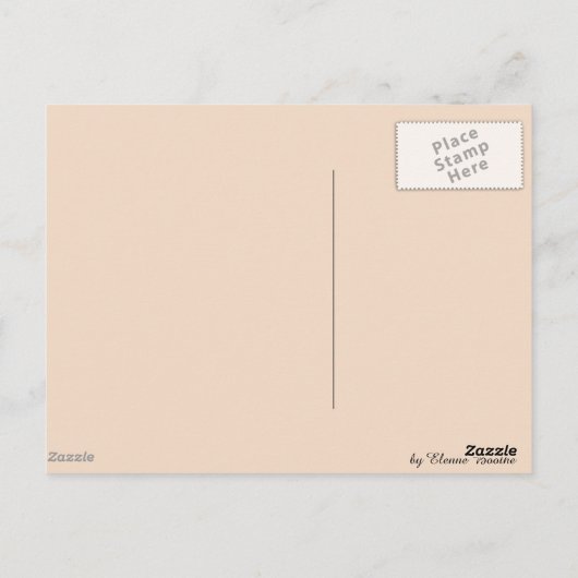 Farewell, ik zal je missen briefkaart (Achterkant)