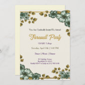 Farewell Invitation Template Goodbye Party Invitat Kaart (Voorkant / Achterkant)