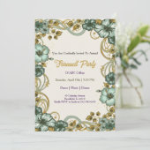 Farewell Invitation Template Kaart (Staand voorkant)