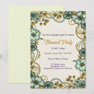 Farewell Invitation Template Kaart