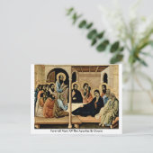 Farewell Mary van de apostelen van Duccio Briefkaart (Staand voorkant)