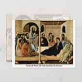 Farewell Mary van de apostelen van Duccio Briefkaart (Voorkant / Achterkant)