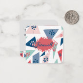 Farewell Note Kaart Notitiekaartje (Voorkant / Achterkant in situ)