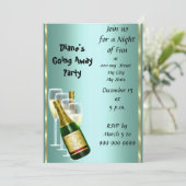 Farewell Party Invitation Card Goede dag Kaart (Staand voorkant)