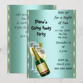 Farewell Party Invitation Card Goede dag Kaart (Voorkant / Achterkant)