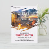 Farewell Party Invitation Kaart (Staand voorkant)
