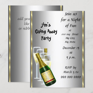 Farewell Party Invitation Kaart