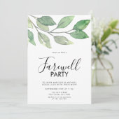 Farewell Party Invitation Kaart (Staand voorkant)