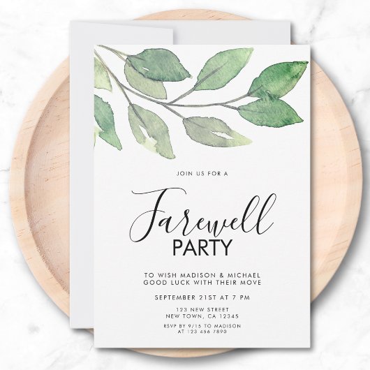 Farewell Party Invitation Kaart
