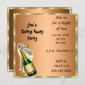 Farewell Party Invitation Kaart afscheid (Voorkant / Achterkant)