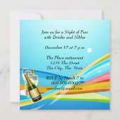 Farewell Party Invitation Plane Good Dag Kaart (Achterkant)