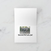 Farewell South Africa Elephant Card Bedankkaart (Binnen)