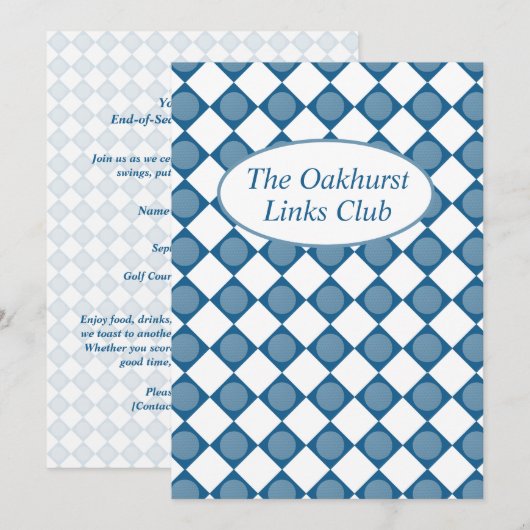 Farewell to the Fairways A Toast to the Season Kaart (Voorkant / Achterkant)