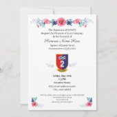 Farewell-uitnodiging militaire echtgenoot download kaart (Voorkant)